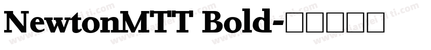 NewtonMTT Bold字体转换